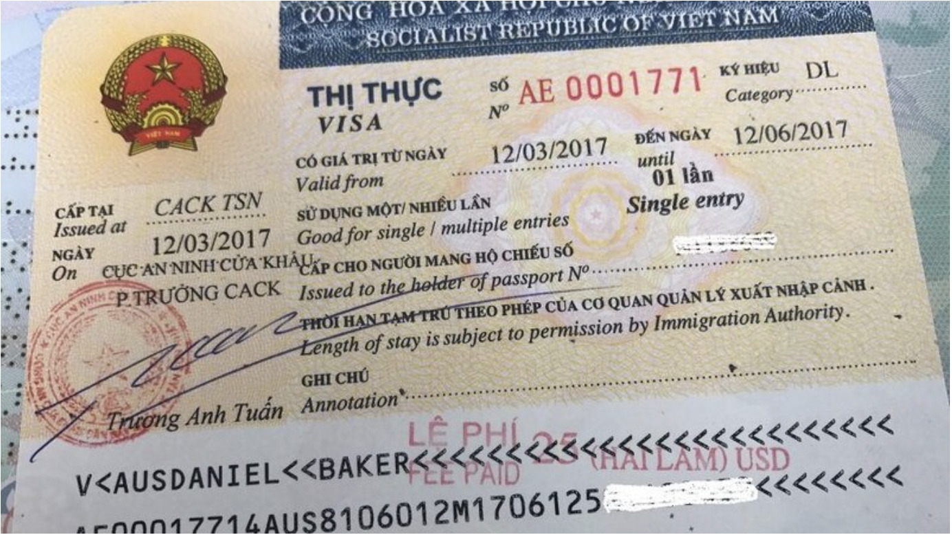 tourist visa for vietnam 2022