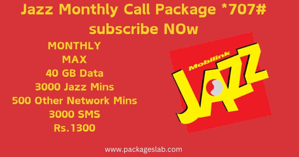 Jazz Monthly Call Package *707#