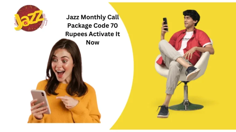 Jazz Monthly Call Package Code 70 Rupees Activate It Now