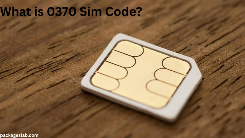 What is 0370 Sim Code