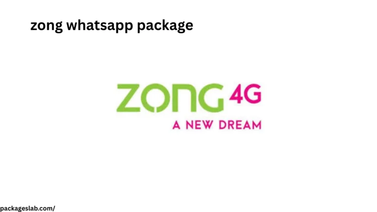 zong whatsapp package