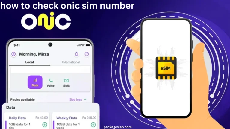 how to check onic sim number