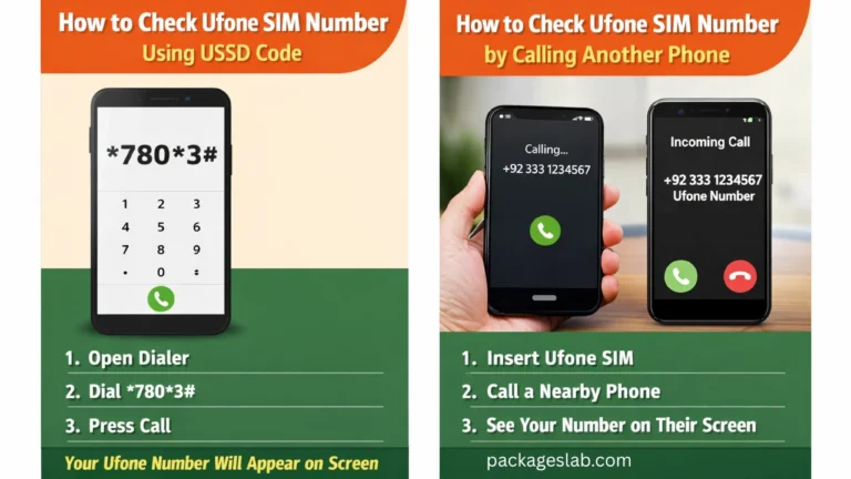 how to check ufone sim number