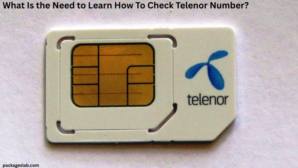 What Is the Need to Learn How To Check Telenor Number