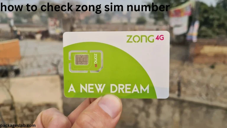 how to check zong sim number