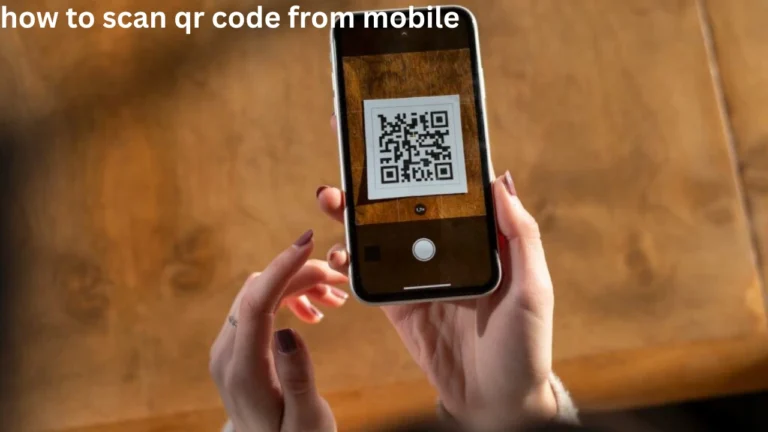 how to scan qr code from mobile