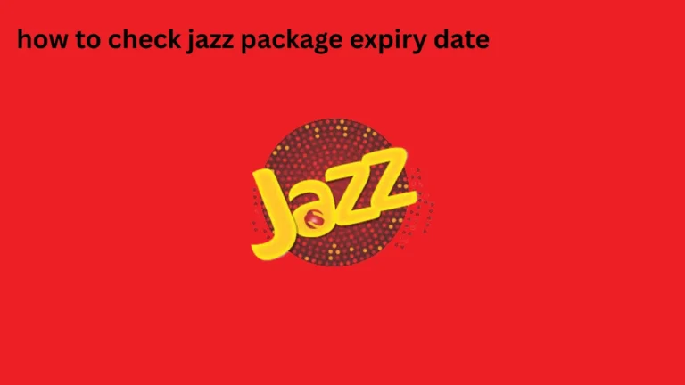 how to checak jazz package expiry date