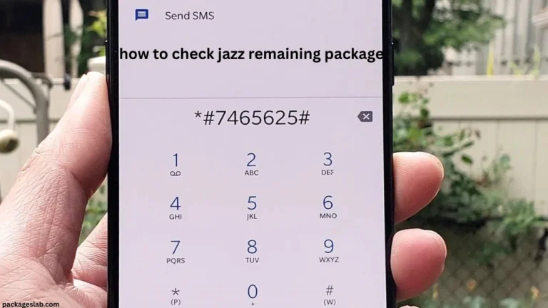 how to check jazz remaining package