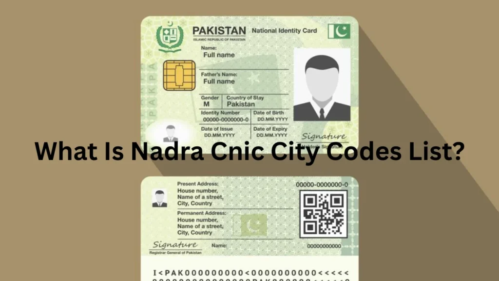 What Is Nadra Cnic City Codes List