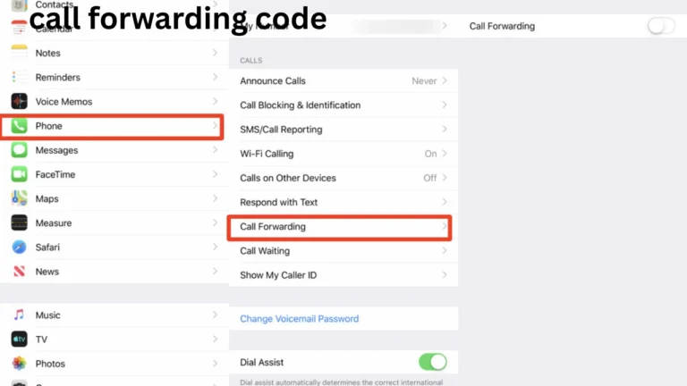 call forwarding code