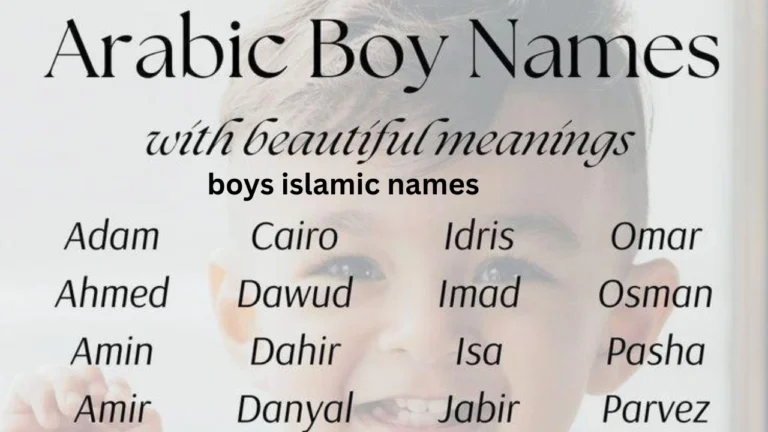 boys islamic names