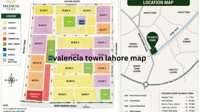valencia town lahore map