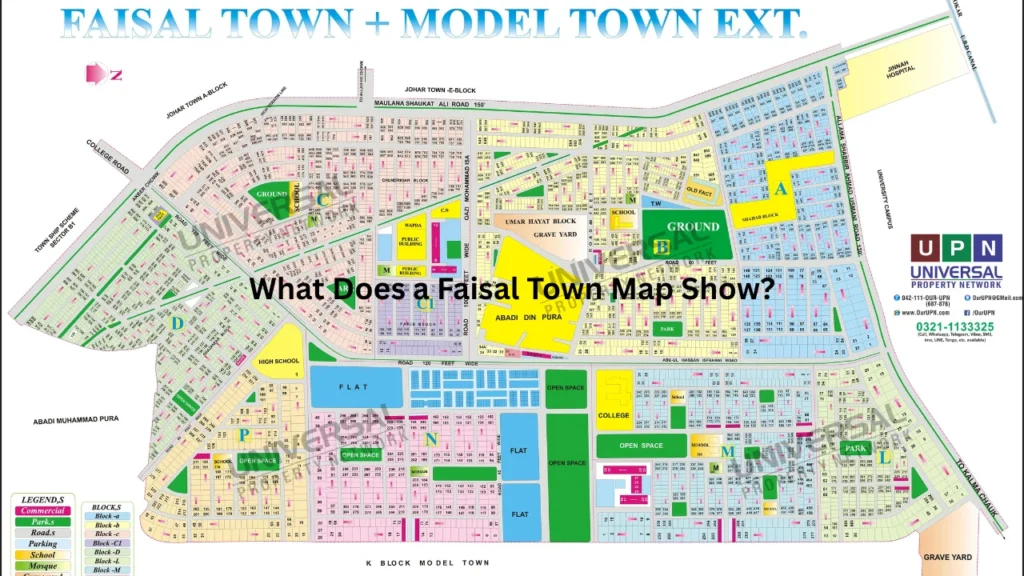 What Does a Faisal Town Map Show